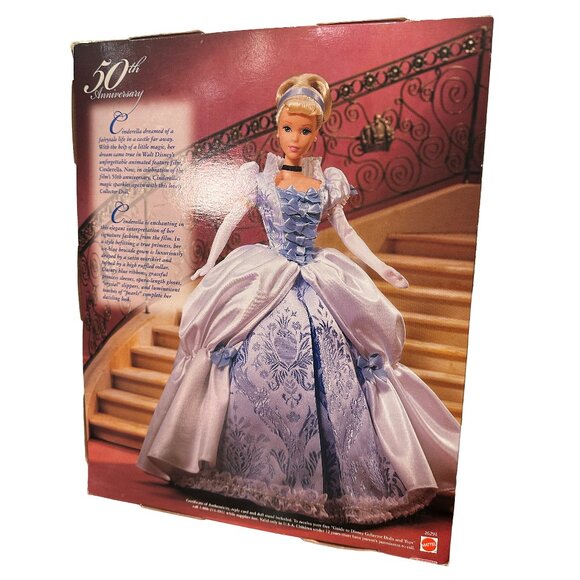 Rare 1999 Cinderella 50th Anniversary Barbie Collectable - Picture 3 of 5